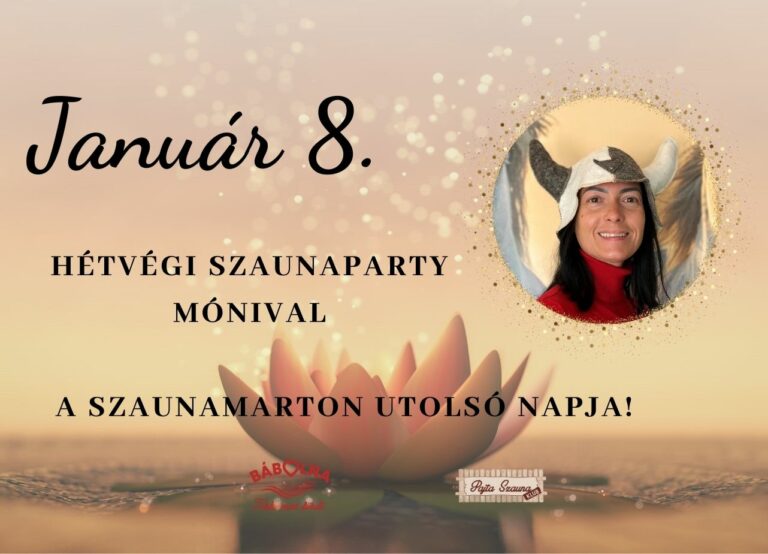 Hétvégi szaunaparty Mónival