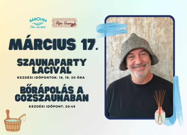 Szaunaparty Lacival