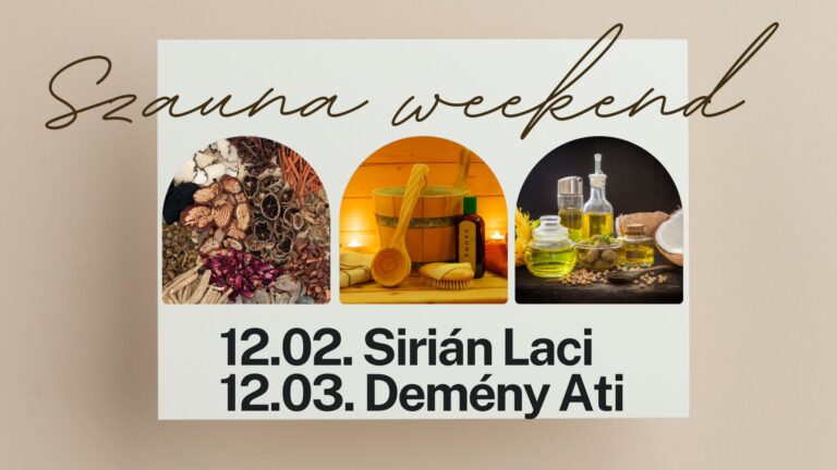 Szauna weekend – Sirián Lacival és Demény Atival