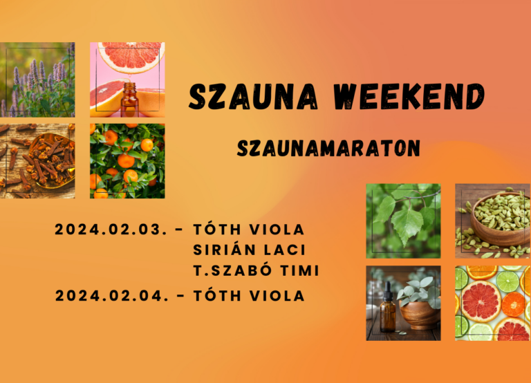 Szauna weekend- T.Szabó Timi, Sirián Laci és Tóth Viola szauna estje