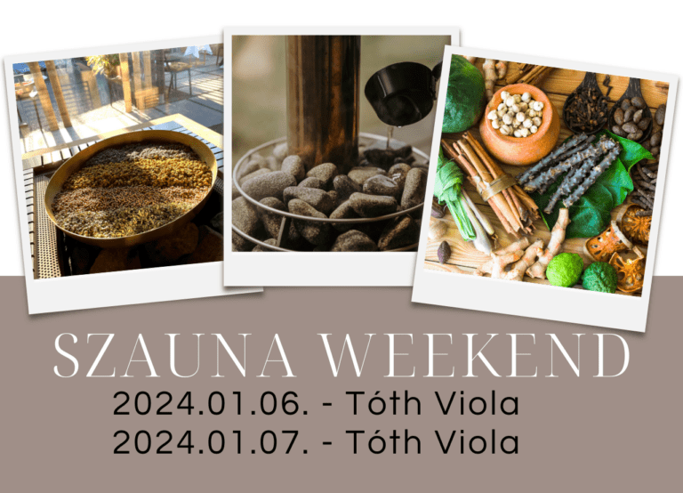 Szauna weekend – Tóth Violával