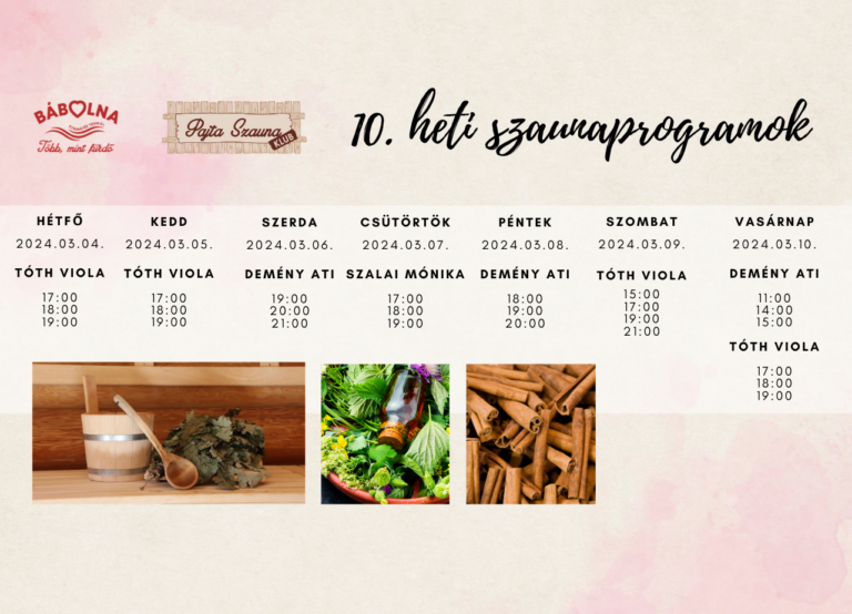 10. heti programok