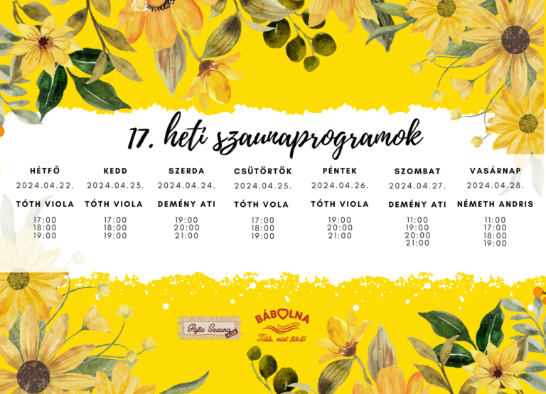 17. heti programok